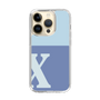 Slim Protection Case［ Original - initial two tone - X blue ］