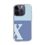 Slim Protection Case［ Original - initial two tone - X blue ］
