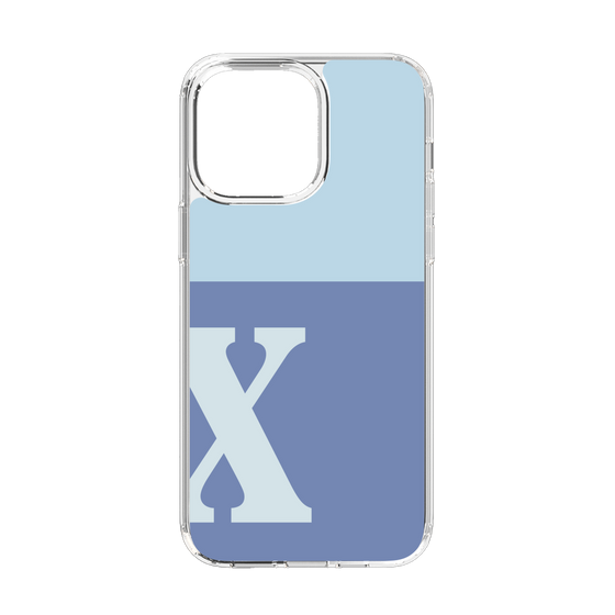 Slim Protection Case［ Original - initial two tone - X blue ］