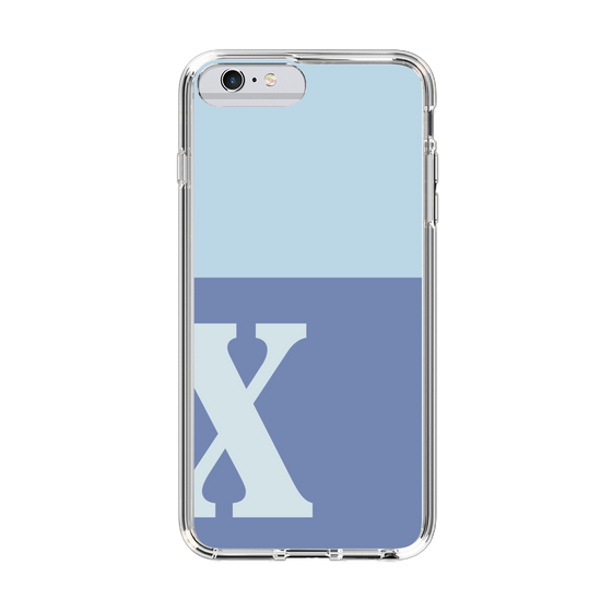 Slim Protection Case［ Original - initial two tone - X blue ］