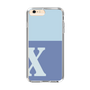Slim Protection Case［ Original - initial two tone - X blue ］