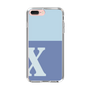 Slim Protection Case［ Original - initial two tone - X blue ］