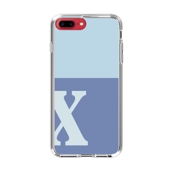 Slim Protection Case［ Original - initial two tone - X blue ］