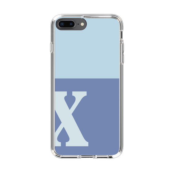 Slim Protection Case［ Original - initial two tone - X blue ］