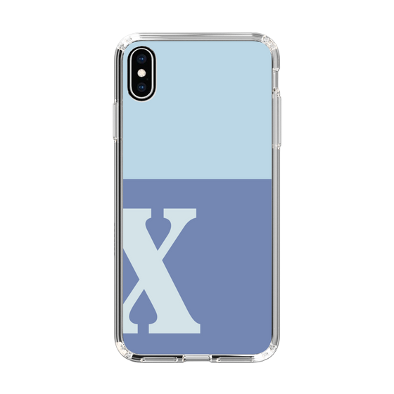 Slim Protection Case［ Original - initial two tone - X blue ］