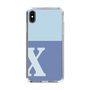 Slim Protection Case［ Original - initial two tone - X blue ］
