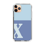 Slim Protection Case［ Original - initial two tone - X blue ］