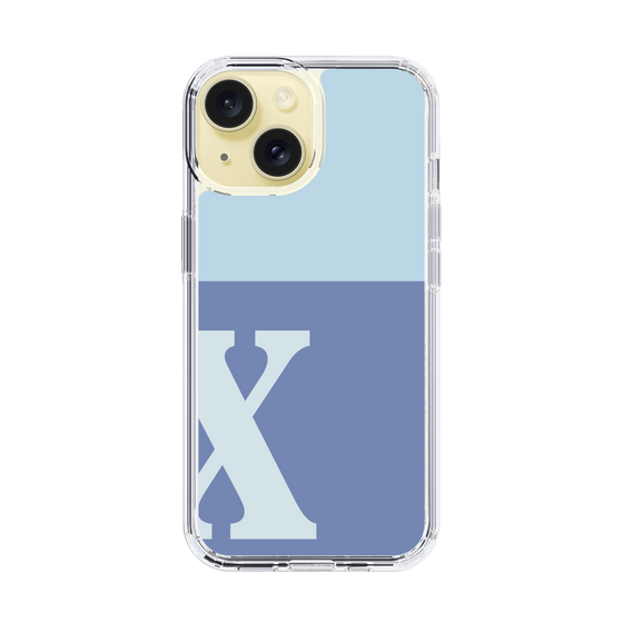 Slim Protection Case［ Original - initial two tone - X blue ］