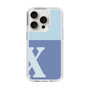 Slim Protection Case［ Original - initial two tone - X blue ］