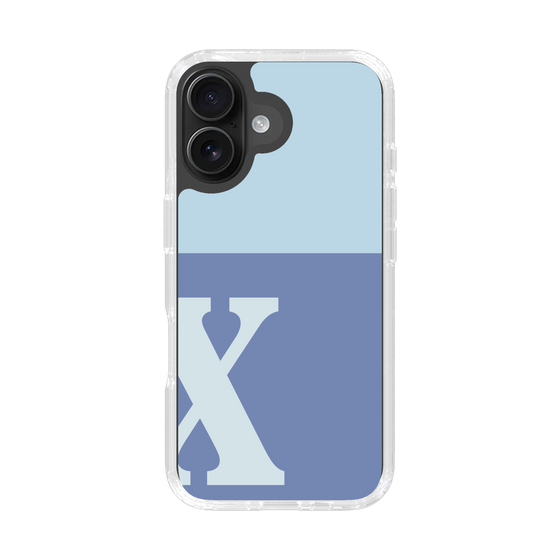 Slim Protection Case［ オリジナル - initial two tone - X blue ］