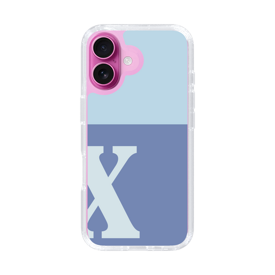 Slim Protection Case［ オリジナル - initial two tone - X blue ］