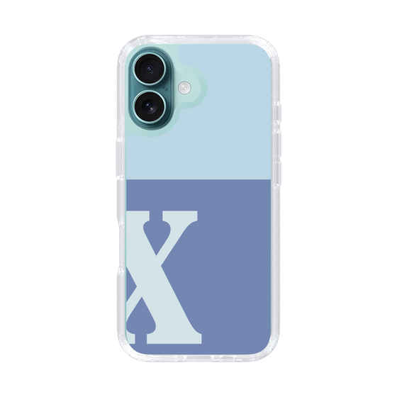 Slim Protection Case［ オリジナル - initial two tone - X blue ］