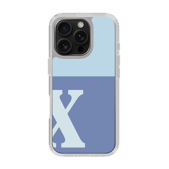 Slim Protection Case［ オリジナル - initial two tone - X blue ］
