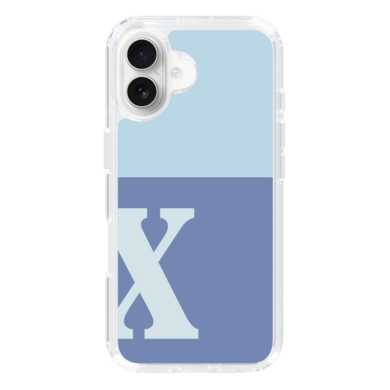 Slim Protection Case［ オリジナル - initial two tone - X blue ］