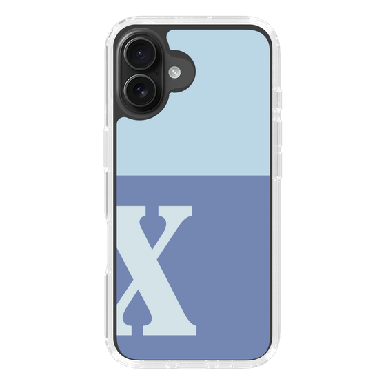 Slim Protection Case［ オリジナル - initial two tone - X blue ］