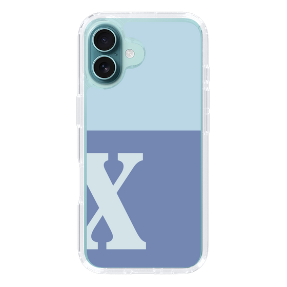 Slim Protection Case［ オリジナル - initial two tone - X blue ］