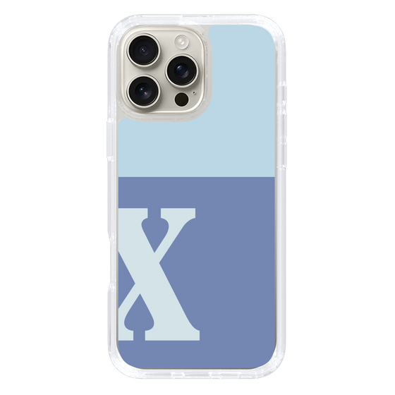 Slim Protection Case［ オリジナル - initial two tone - X blue ］