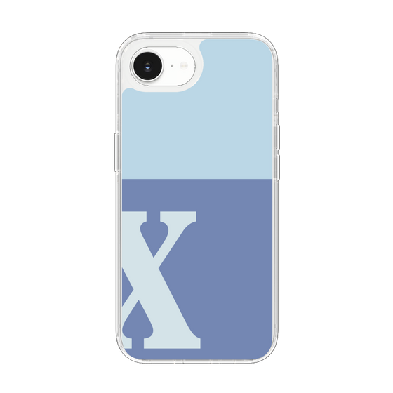 Slim Protection Case［ Original - initial two tone - X blue ］