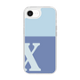 Slim Protection Case［ Original - initial two tone - X blue ］