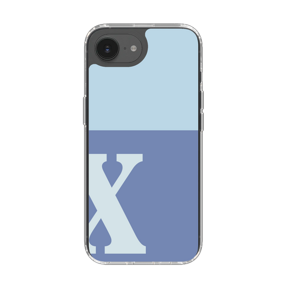 Slim Protection Case［ Original - initial two tone - X blue ］