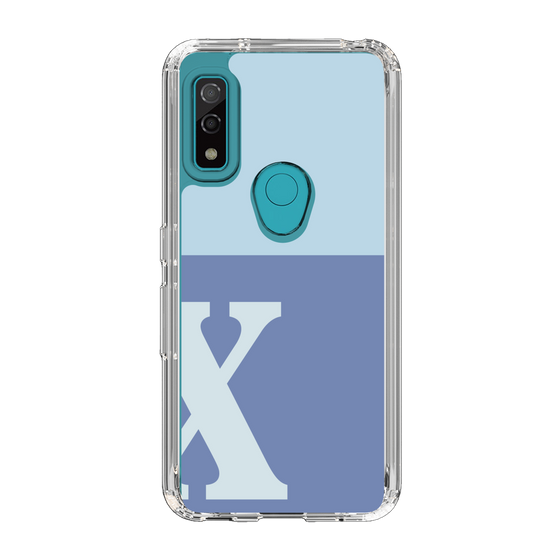 Slim Protection Case［ Original - initial two tone - X blue ］