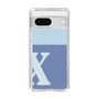 Slim Protection Case［ Original - initial two tone - X blue ］