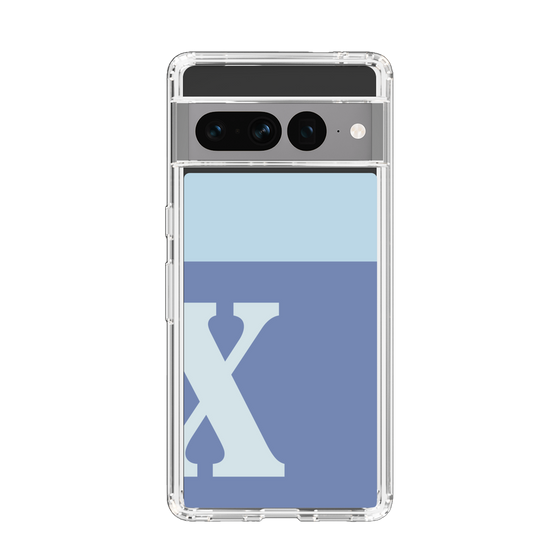 Slim Protection Case［ Original - initial two tone - X blue ］