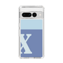 Slim Protection Case［ Original - initial two tone - X blue ］