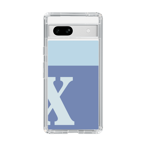 Slim Protection Case［ Original - initial two tone - X blue ］