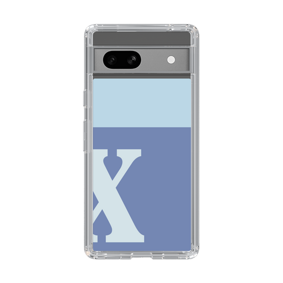 Slim Protection Case［ Original - initial two tone - X blue ］