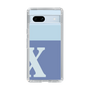 Slim Protection Case［ Original - initial two tone - X blue ］