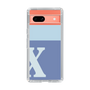 Slim Protection Case［ Original - initial two tone - X blue ］