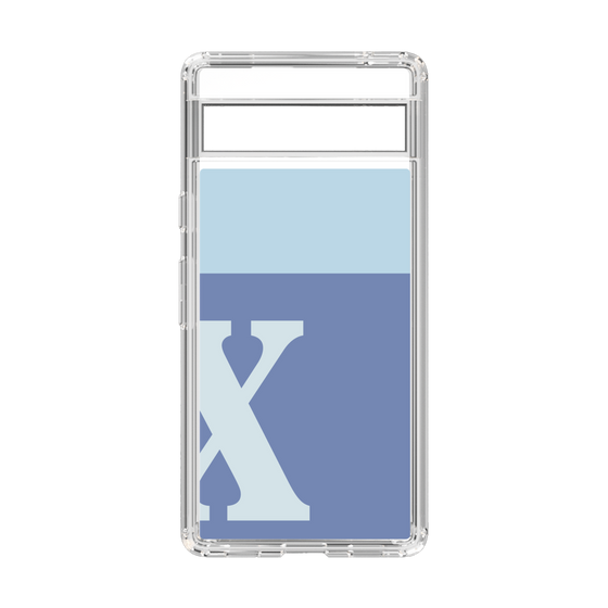 Slim Protection Case［ Original - initial two tone - X blue ］