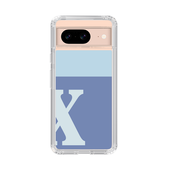 Slim Protection Case［ Original - initial two tone - X blue ］