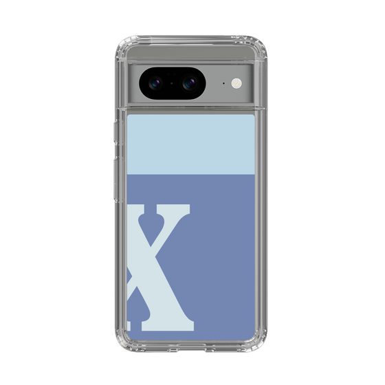 Slim Protection Case［ Original - initial two tone - X blue ］