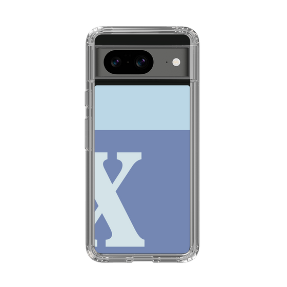Slim Protection Case［ Original - initial two tone - X blue ］