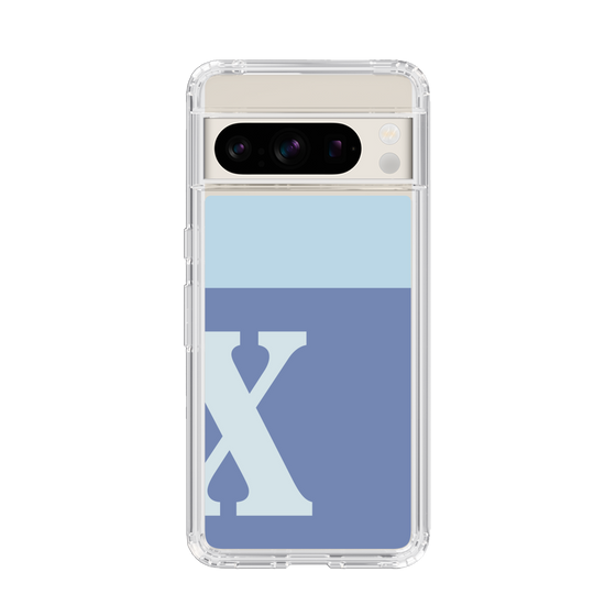 Slim Protection Case［ Original - initial two tone - X blue ］