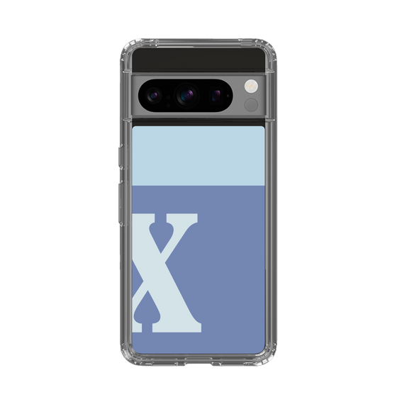 Slim Protection Case［ Original - initial two tone - X blue ］