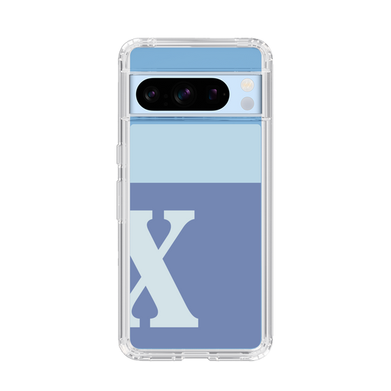 Slim Protection Case［ Original - initial two tone - X blue ］