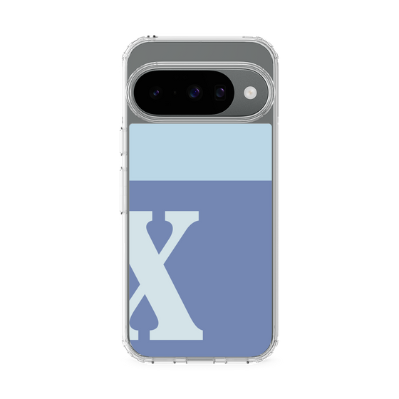 Slim Protection Case［ Original - initial two tone - X blue ］