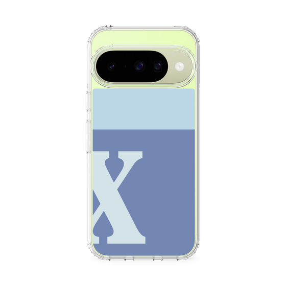 Slim Protection Case［ Original - initial two tone - X blue ］