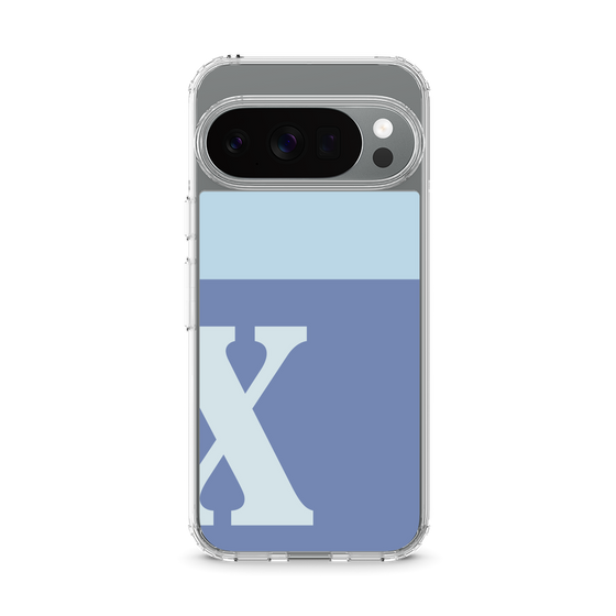 Slim Protection Case［ Original - initial two tone - X blue ］