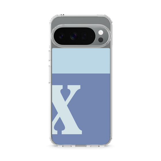 Slim Protection Case［ Original - initial two tone - X blue ］