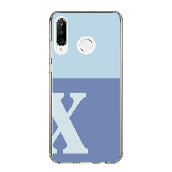 Slim Protection Case［ Original - initial two tone - X blue ］