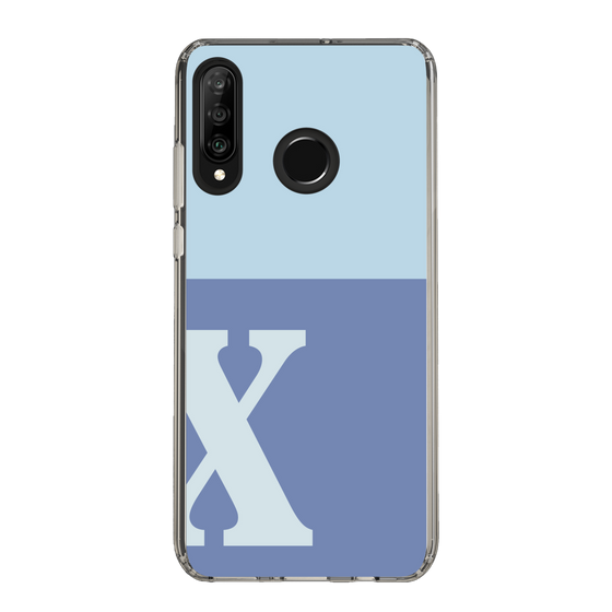 Slim Protection Case［ Original - initial two tone - X blue ］