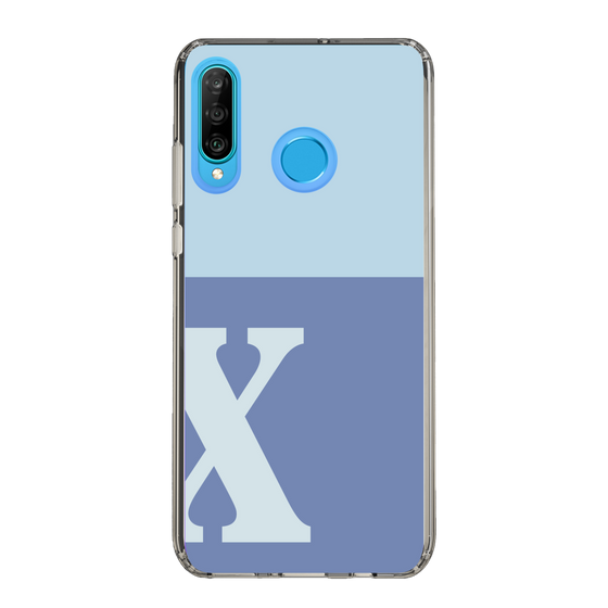 Slim Protection Case［ Original - initial two tone - X blue ］