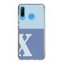 Slim Protection Case［ Original - initial two tone - X blue ］