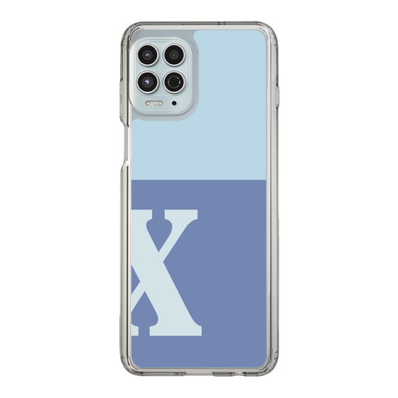 Slim Protection Case［ Original - initial two tone - X blue ］