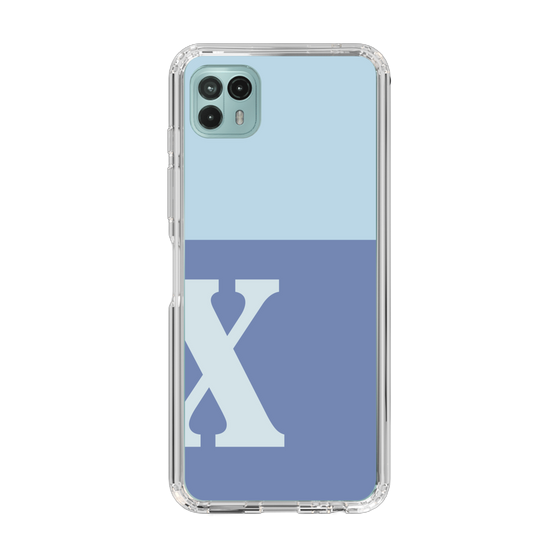 Slim Protection Case［ Original - initial two tone - X blue ］