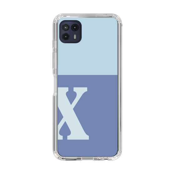 Slim Protection Case［ Original - initial two tone - X blue ］